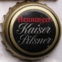 Kronkorken Henninger Deutschland 1980 1980er schwarz Henninger Kaiser Pilsner