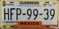 Nummernschilder / Kfz-Kennzeichen Mexiko 2012 2010er Guerrio