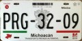 Nummernschilder / Kfz-Kennzeichen Mexiko 2012 2010er Michoacan