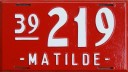 Nummernschilder / Kfz-Kennzeichen Argentinien 1939 1930er Santa Fe