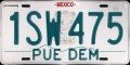 Nummernschilder / Kfz-Kennzeichen Mexiko 2000 2000er Puebla
