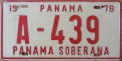 Nummernschilder / Kfz-Kennzeichen Panama 1978 1970er