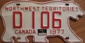 Nummernschilder / Kfz-Kennzeichen Kanada 1977 1970er Northwest Territories