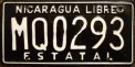 Nummernschilder / Kfz-Kennzeichen Nicaragua 1986 1980er