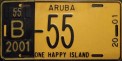 Nummernschilder / Kfz-Kennzeichen Aruba 2001 2000er Aruba