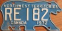 Nummernschilder / Kfz-Kennzeichen Kanada 1972 1970er Northwest Territories