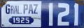 Nummernschilder / Kfz-Kennzeichen Argentinien 1925 1920er Buenos Aires