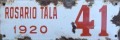 Nummernschilder / Kfz-Kennzeichen Argentinien 1920 1920er Entre Rios
