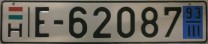 Nummernschilder / Kfz-Kennzeichen Ungarn 1992 1990er