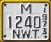 Nummernschilder / Kfz-Kennzeichen Kanada 1973 1970er Northwest Territories