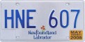 Nummernschilder / Kfz-Kennzeichen Kanada 2007 2000er Newfoundland and Labrador