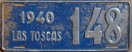 Nummernschilder / Kfz-Kennzeichen Argentinien 1940 1940er Santa Fe