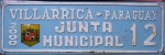 Nummernschilder / Kfz-Kennzeichen Paraguay 2000 2000er Villarrica