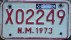 Nummernschilder / Kfz-Kennzeichen USA 1973 1970er New Mexico NM
