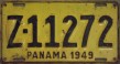 Nummernschilder / Kfz-Kennzeichen Panama 1949 1940er