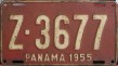 Nummernschilder / Kfz-Kennzeichen Panama 1955 1950er