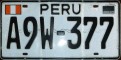 Nummernschilder / Kfz-Kennzeichen Peru 2010 2010er