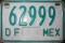 Nummernschilder / Kfz-Kennzeichen Mexiko 1999 1990er Distrito Federal