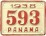 Nummernschilder / Kfz-Kennzeichen Panama 1938 1930er