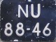 Nummernschilder / Kfz-Kennzeichen Niederlande 1973 1970er