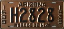 Nummernschilder / Kfz-Kennzeichen USA 1939 1930er Arizona AZ