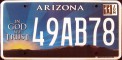 Nummernschilder / Kfz-Kennzeichen USA 2011 2010er Arizona AZ