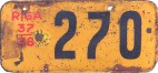 Nummernschilder / Kfz-Kennzeichen Lettland 1937 1930er