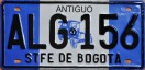 Nummernschilder / Kfz-Kennzeichen Kolumbien 1991 1990er Bogota