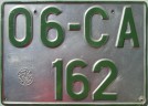 Nummernschilder / Kfz-Kennzeichen Türkei 1962 1960er CD