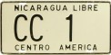 Nummernschilder / Kfz-Kennzeichen Nicaragua 1981 1980er CC