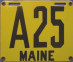 Nummernschilder / Kfz-Kennzeichen USA 1912 1910er Maine ME