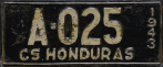Nummernschilder / Kfz-Kennzeichen Honduras 1943 1940er