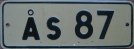 License plates Åland Islands 1975 1970s