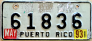 Nummernschilder / Kfz-Kennzeichen Puerto Rico 1973 1970er