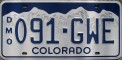 Nummernschilder / Kfz-Kennzeichen USA 2000 2000er Colorado CO
