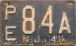 Nummernschilder / Kfz-Kennzeichen USA 1941 1940er New Jersey NJ