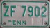 Nummernschilder / Kfz-Kennzeichen USA 1983 1980er Tennesssee TN