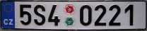 Nummernschilder / Kfz-Kennzeichen Tschechische Republik 2004 2000er