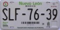 Nummernschilder / Kfz-Kennzeichen Mexiko 2010 2010er Nuevo Leon